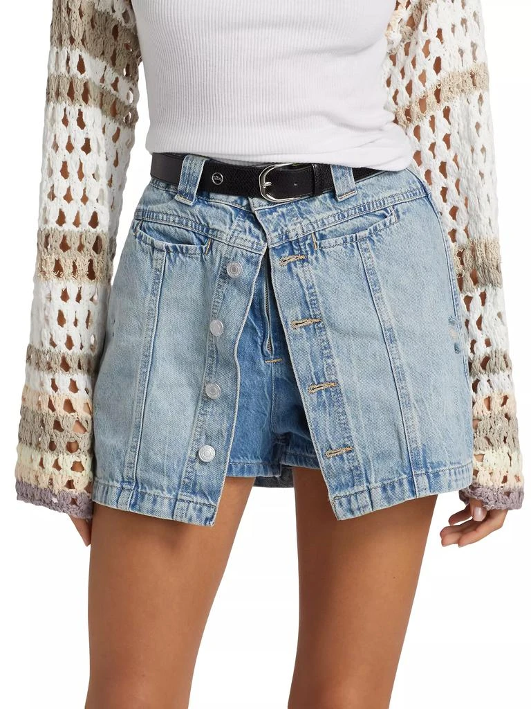 Free People Midnight Sun Denim Skort 3
