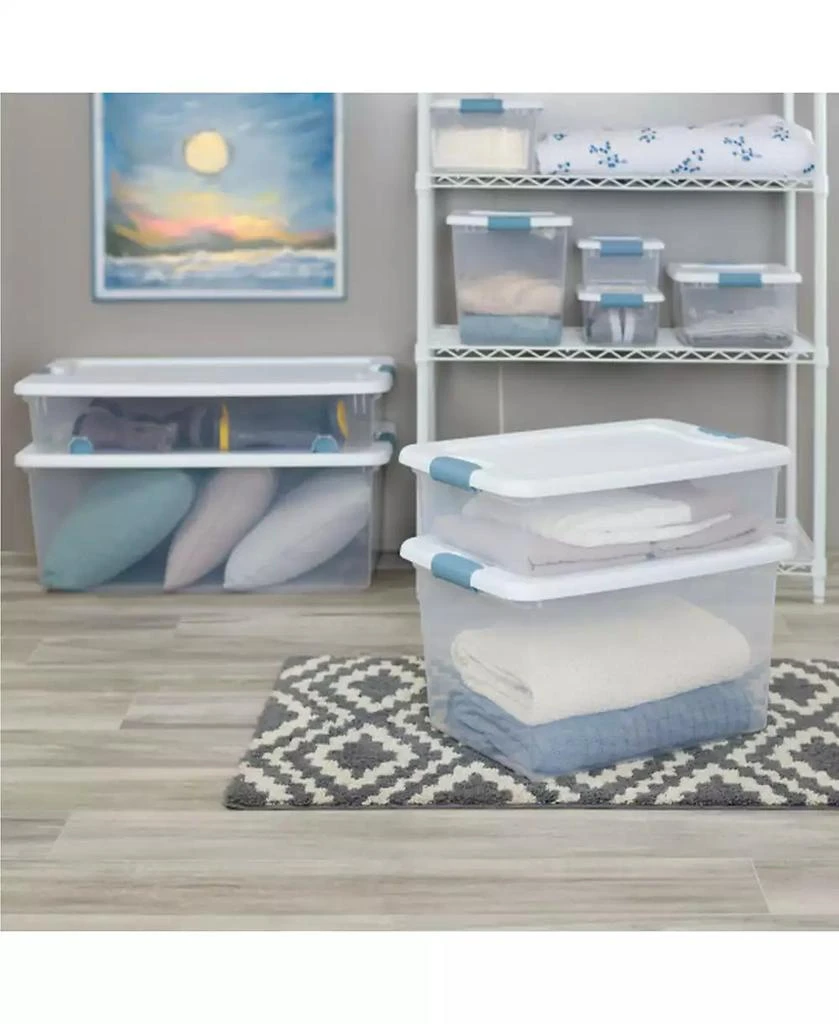 Sterilite 32-Quart Clear Stackable Latching Storage Box Container (24 Pack) 2