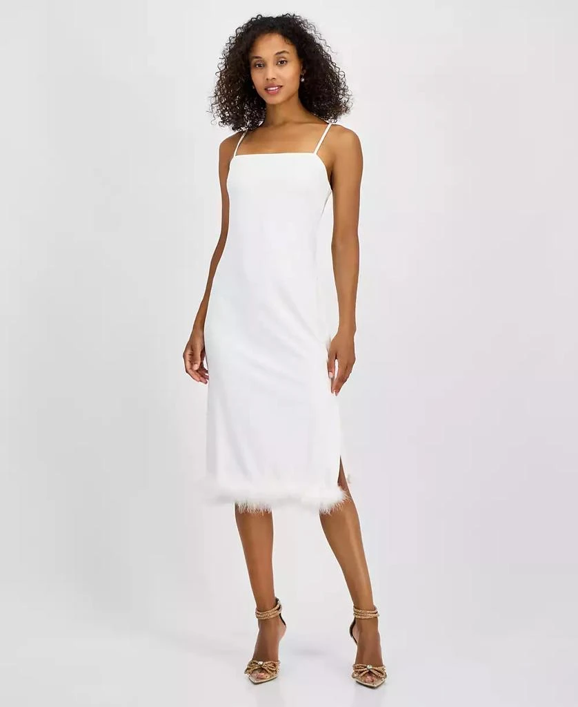RACHEL Rachel Roy Women's Delilah Feather-Hem Midi Dress 1