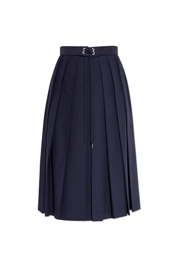 Moncler Moncler Logo Patch Pleated Midi Skirt 1