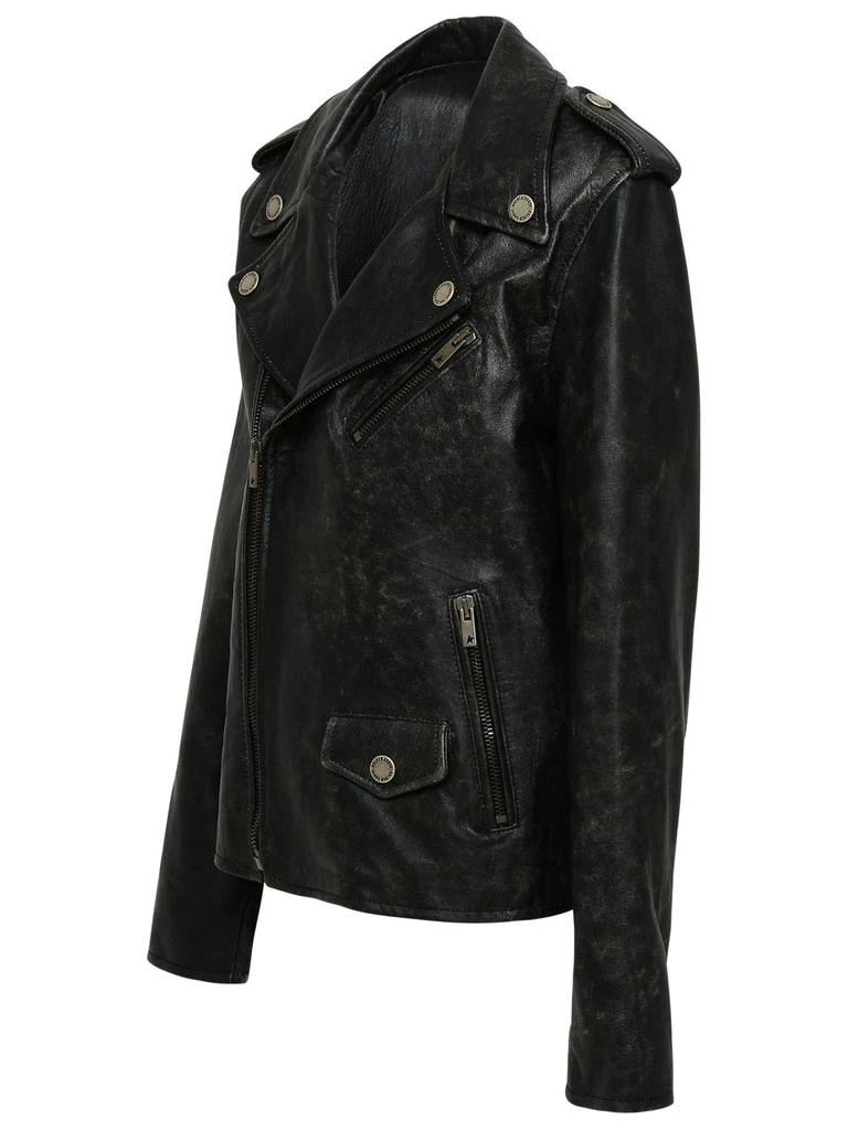 Golden Goose Golden Goose Kids Zipped Biker Jacket 3