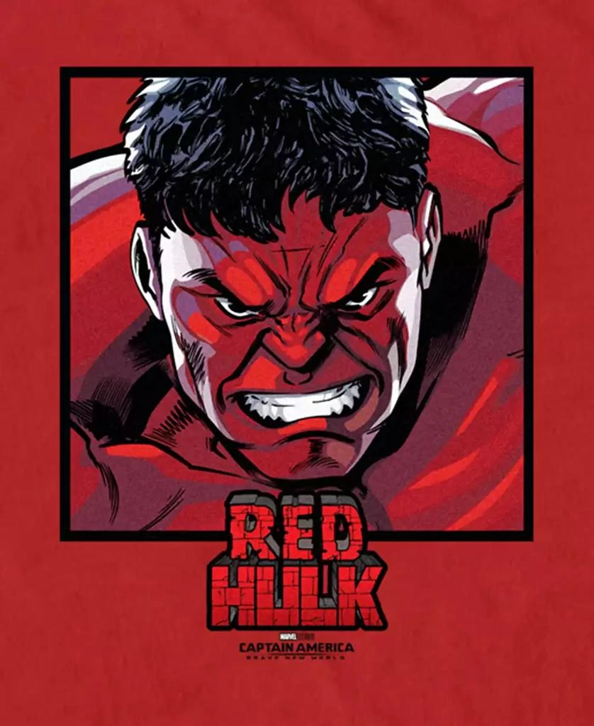 Marvel Men's Anger Red Square Short Sleeve T-Shirt 3