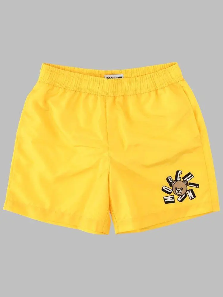 Moschino Moschino Kids Logo Print Swim Shorts