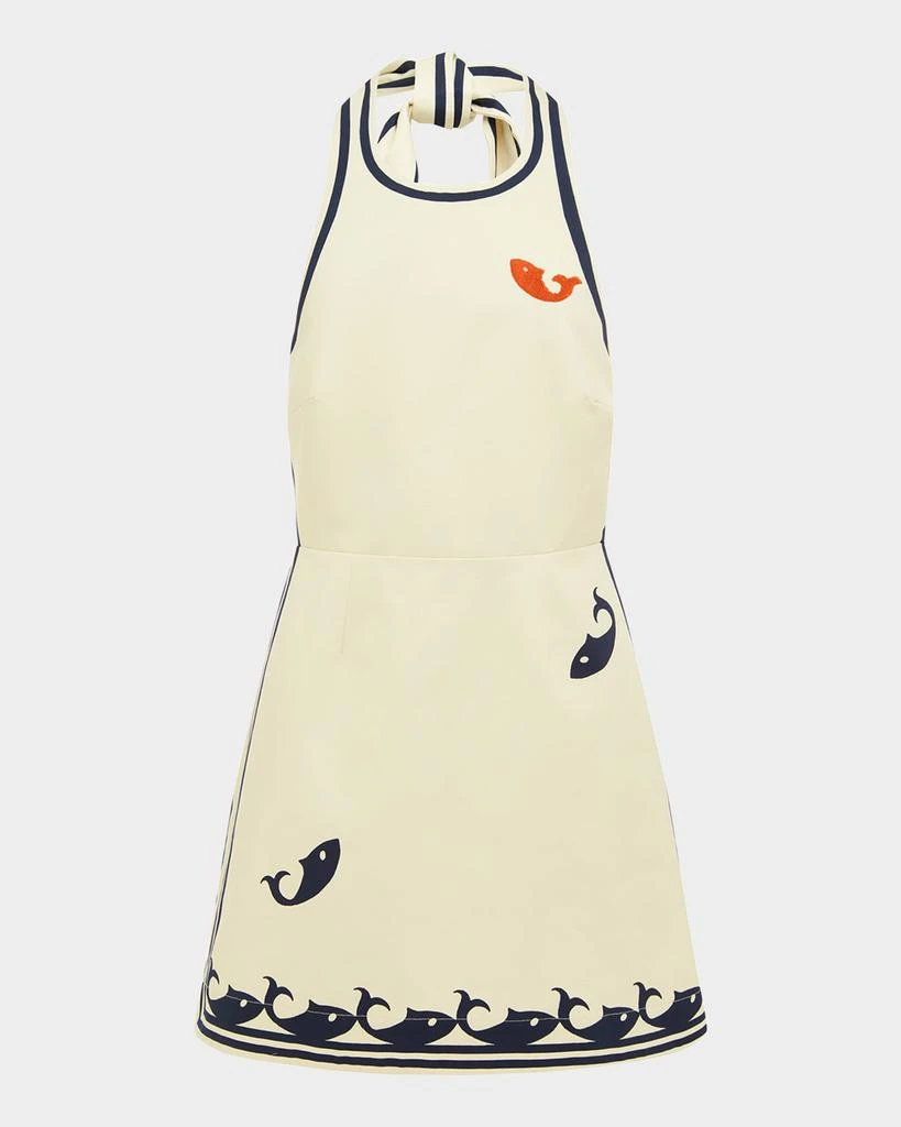 ALEMAIS Marine Halter Mini Dress 1