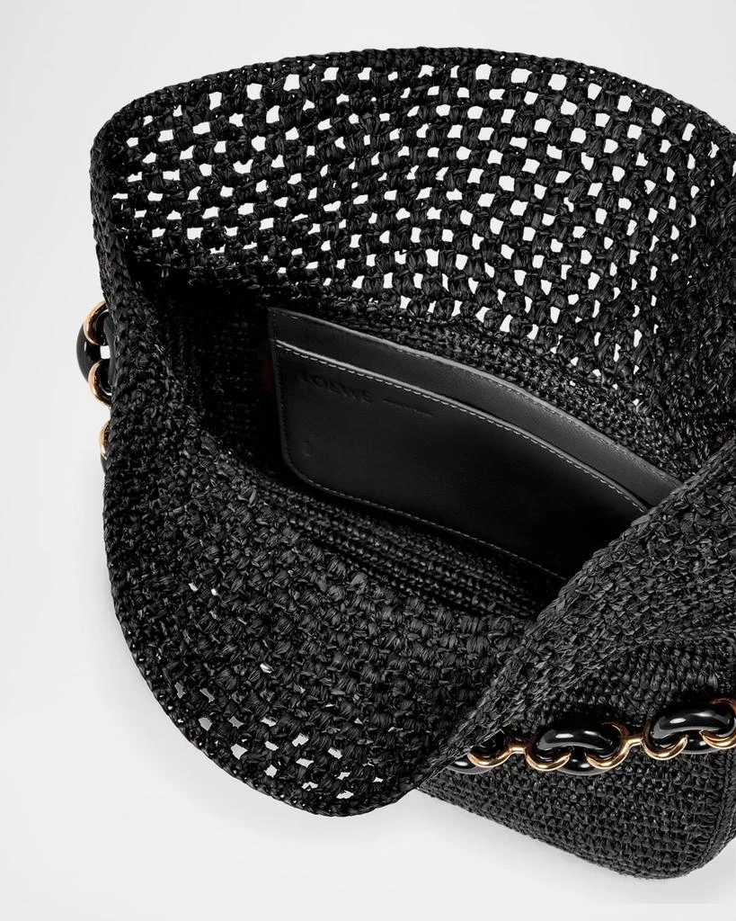 Loewe x Paula’s Ibiza  Ola Small Shoulder Bag in Raffia and Leather 4