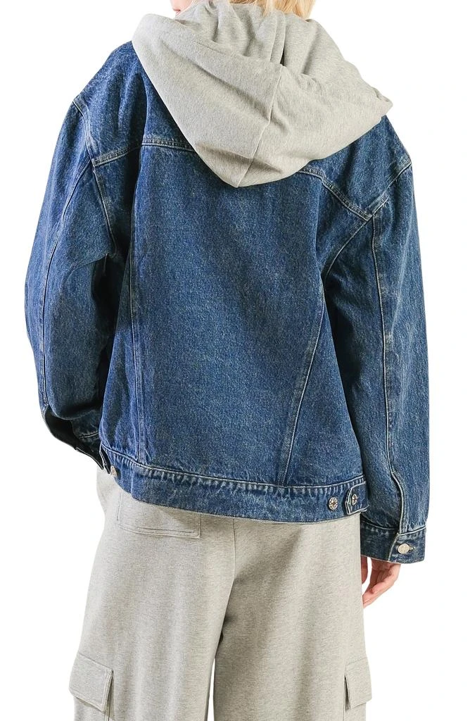 FREEMARKET Hooded Washed Denim Jacket 2