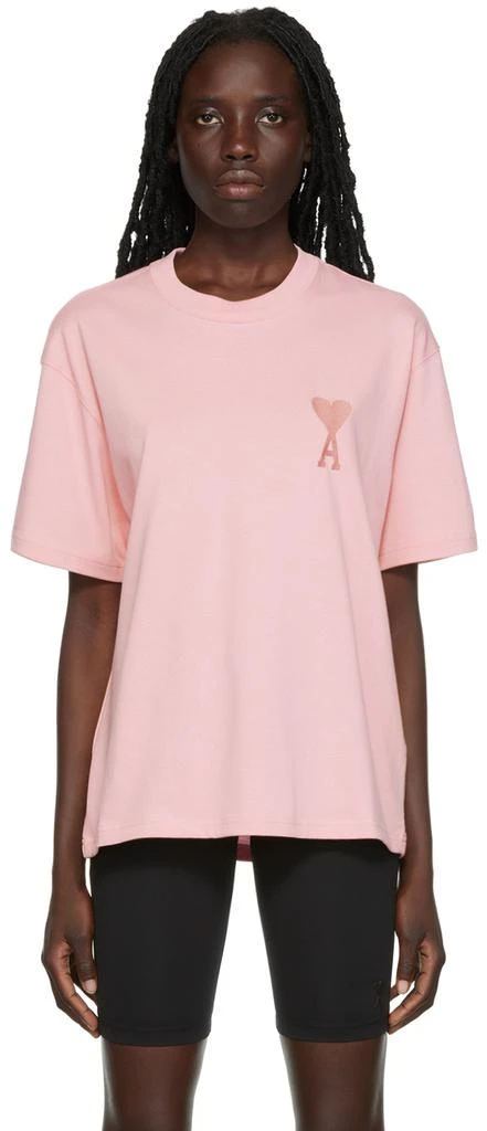 AMI Pink Ami de Cœur T-Shirt 1