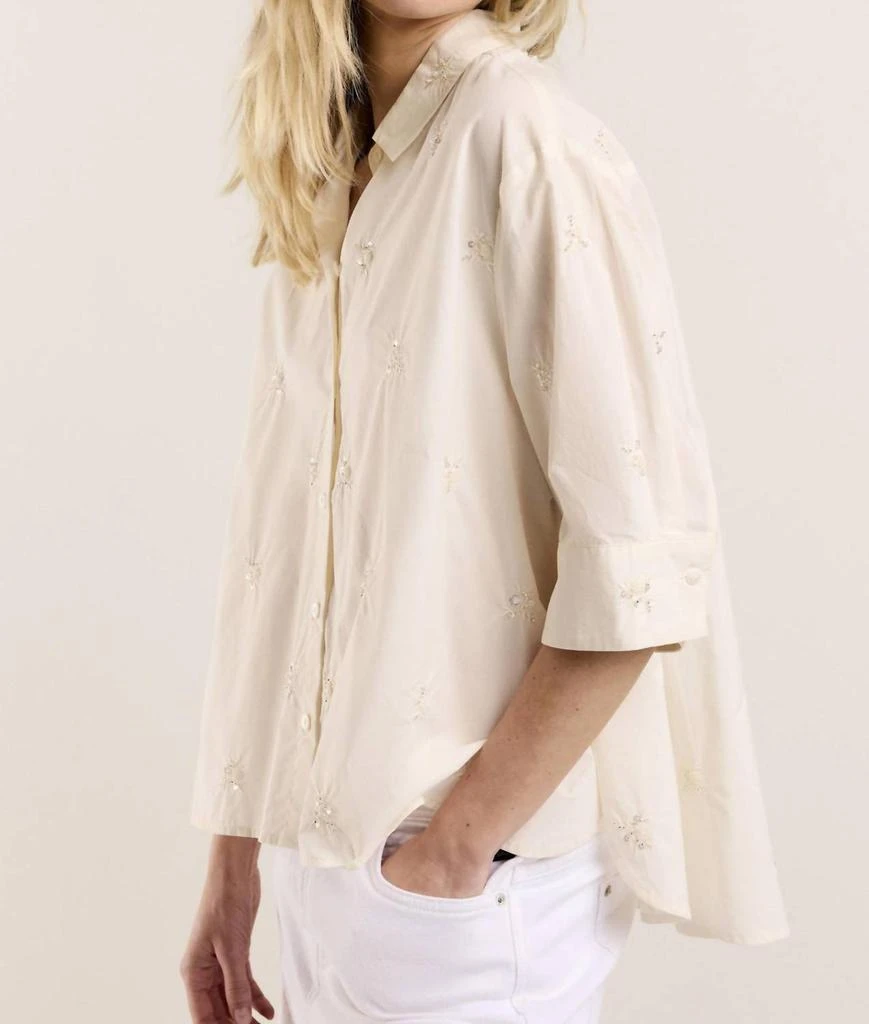 summum Summum - Embellished Cotton Blouse 2