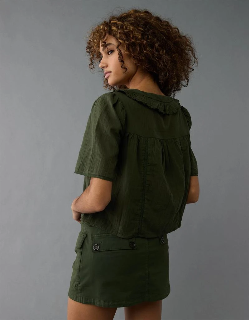AE AE Collared Pintuck Blouse 2