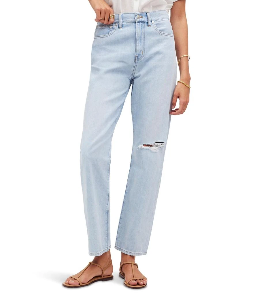 Madewell The Perfect Summer '90s Straight Crop Jean in Fitzgerald Wash 1