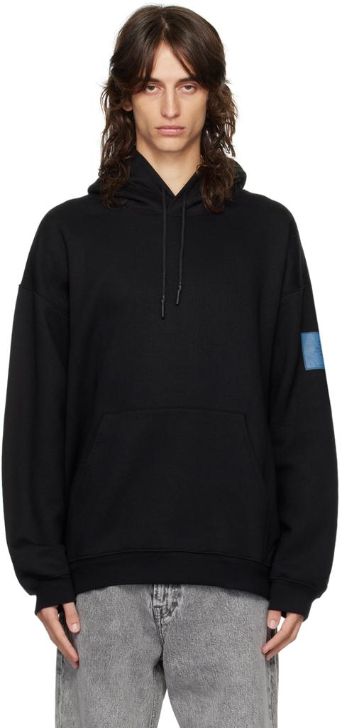 n.hoolywood Black Drawstring Hoodie