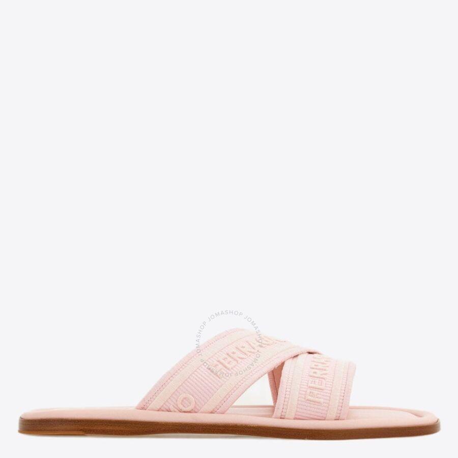 Salvatore Ferragamo Printed calf hair Dorye mules - Slippers