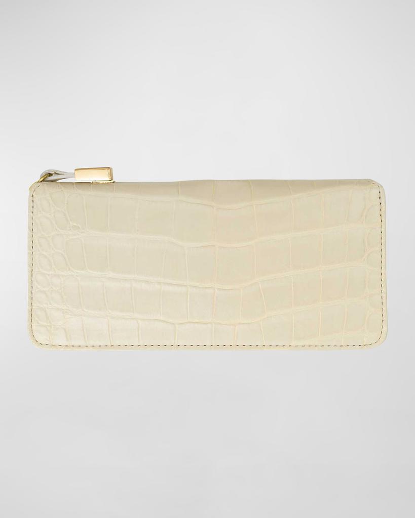 Abas Zip Alligator Continental Wallet