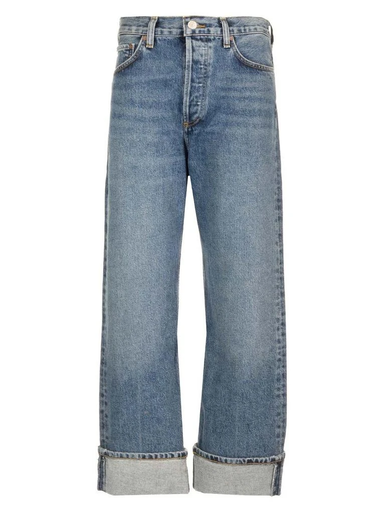 AGOLDE fran Jeans With Turn-ups 1