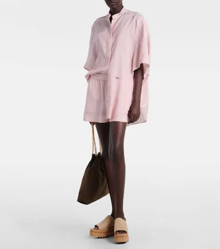 Stella McCartney Striped silk shorts 2