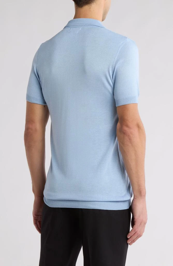 TR Premium Short Sleeve Textured Knit Zip Polo 2