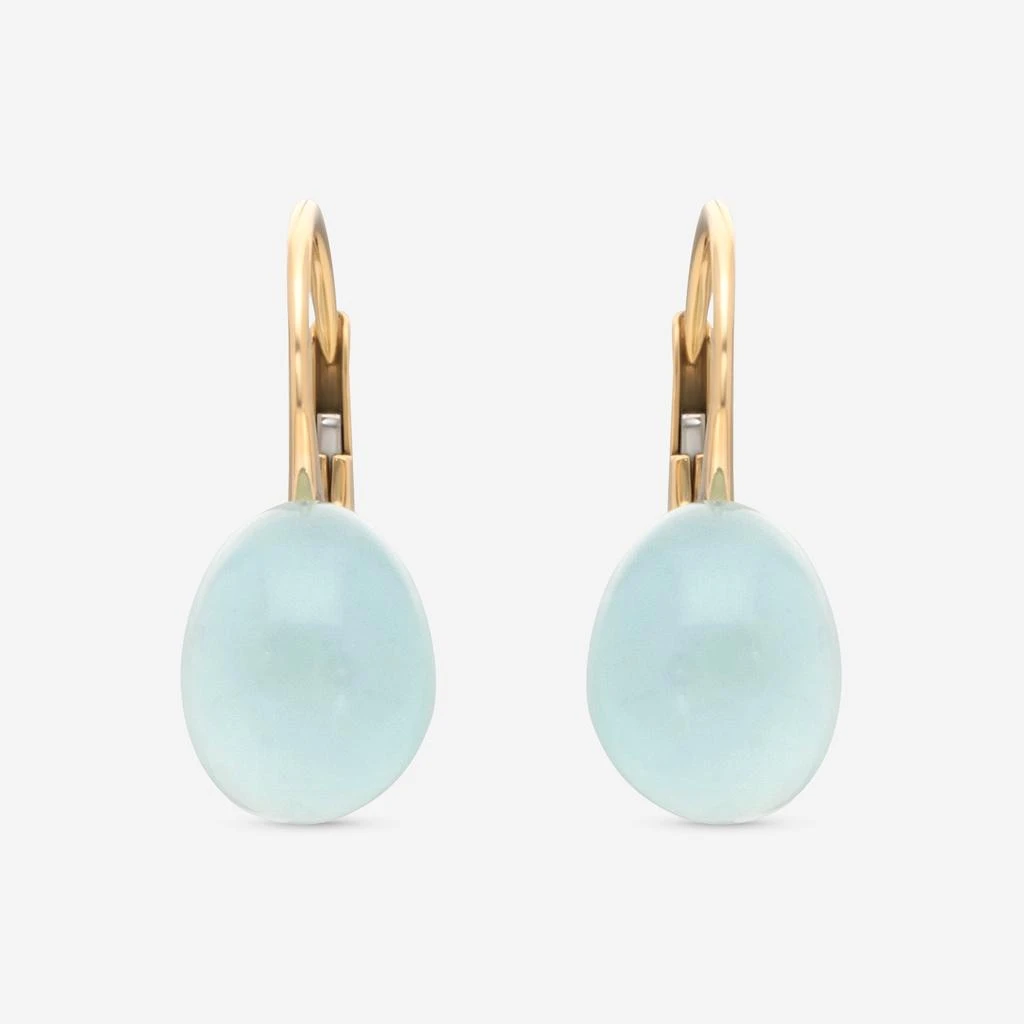 SuperOro SuperOro Meteore 18K Yellow Gold Blue Topaz & Chalcedony Drop Earrings METEORE/O667 2