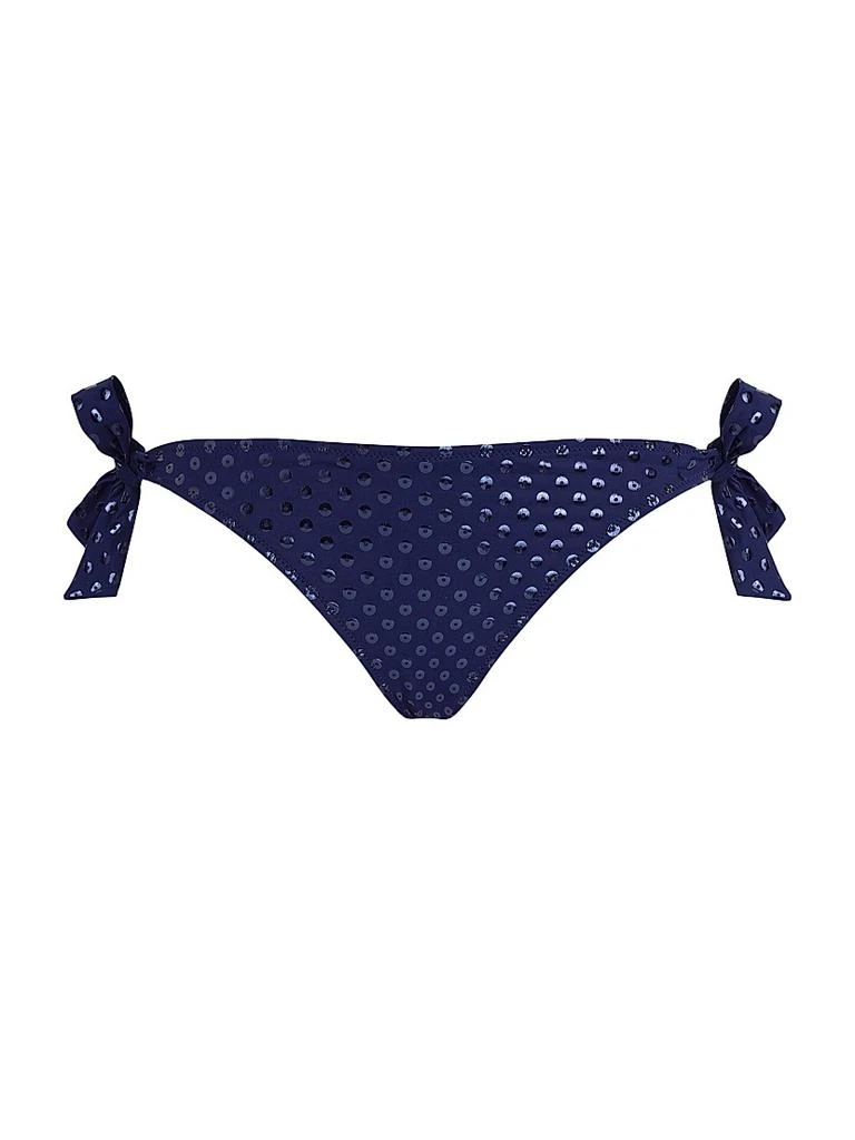 Vilebrequin Flamme Relief Glitter Stretch Jersey Side-Tie Bikini Bottom 1