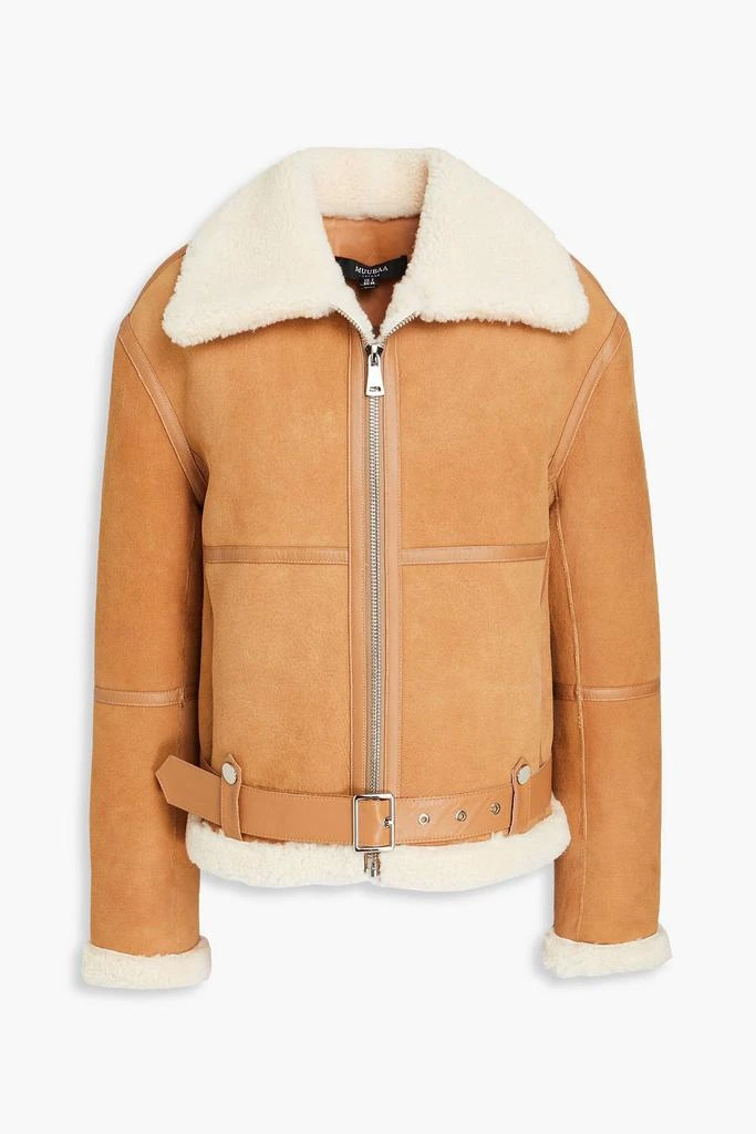 MUUBAA Belted shearling jacket 1