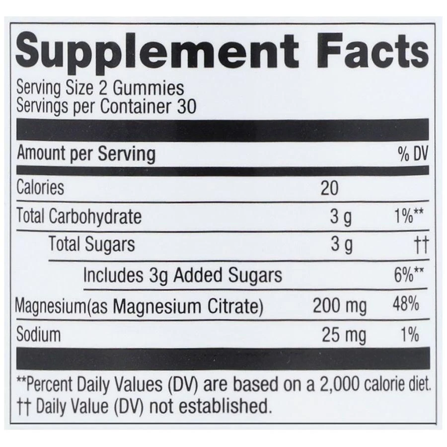 Walgreens Free & Pure Magnesium 20 mg Gummies Natural Pineapple 5