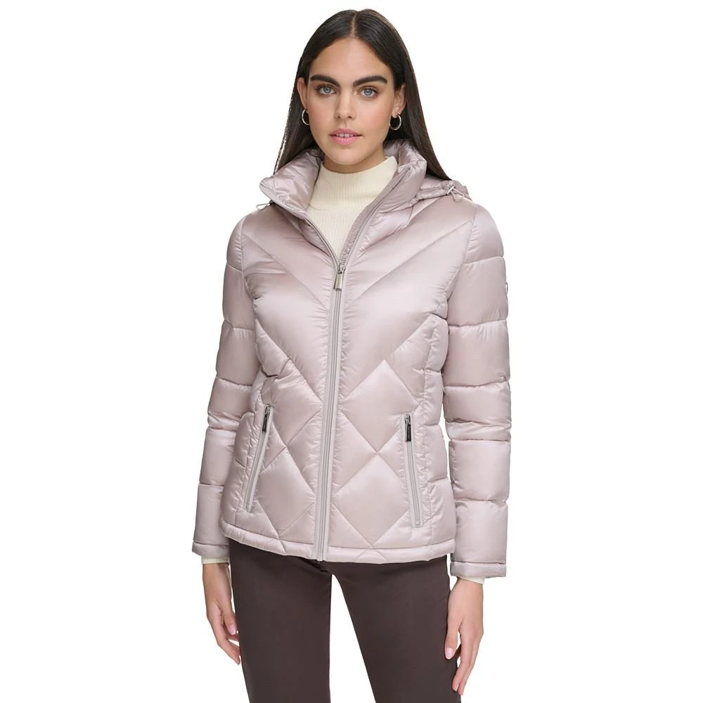 Calvin Klein Women's Shine Hooded Packable Puffer Coat, Created for Macy's 1