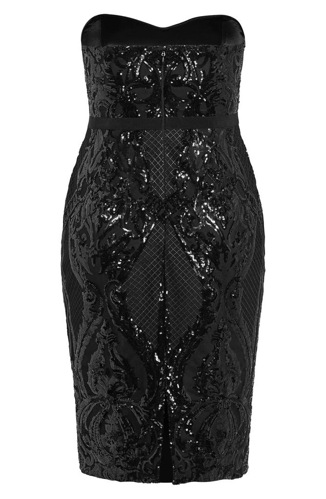 City Chic Sofia Sequin Sheath Cocktail Dress 4