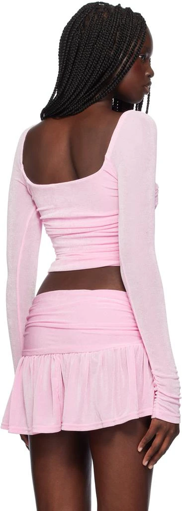 GUIZIO Pink Crisia Long Sleeve T-Shirt 3
