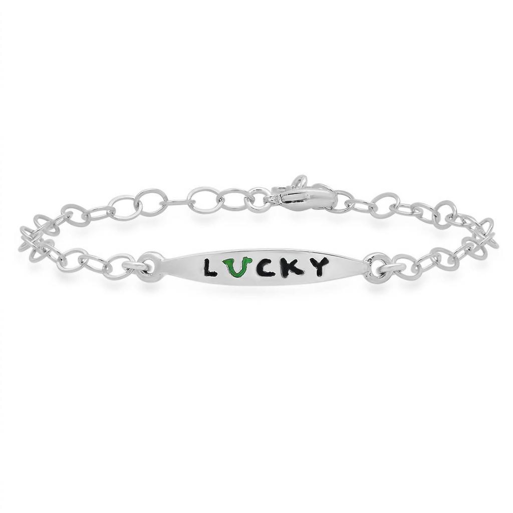 Jessica Elliot Women
s Colorful Words Enamel Bracelets - Lucky
