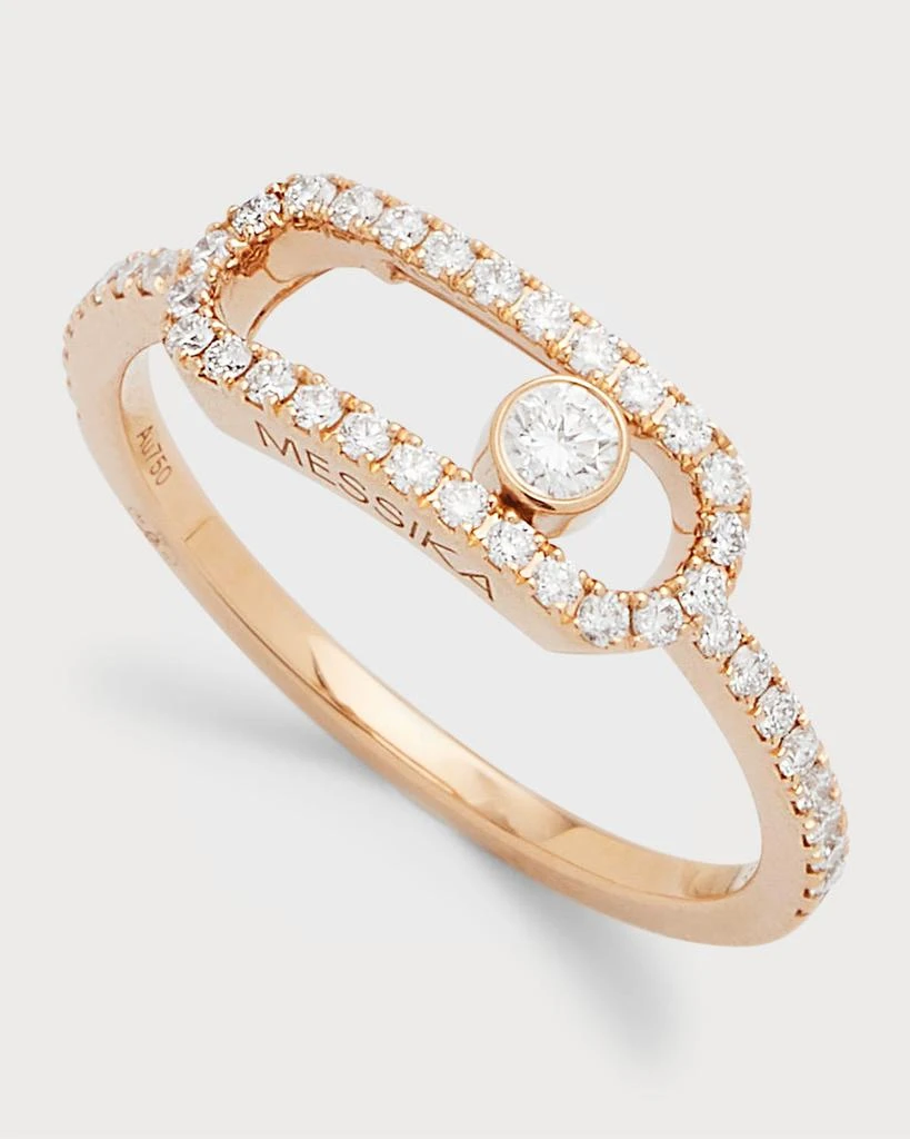Messika MOVE UNO 18K ROSE GOLD DIAMOND RING 3
