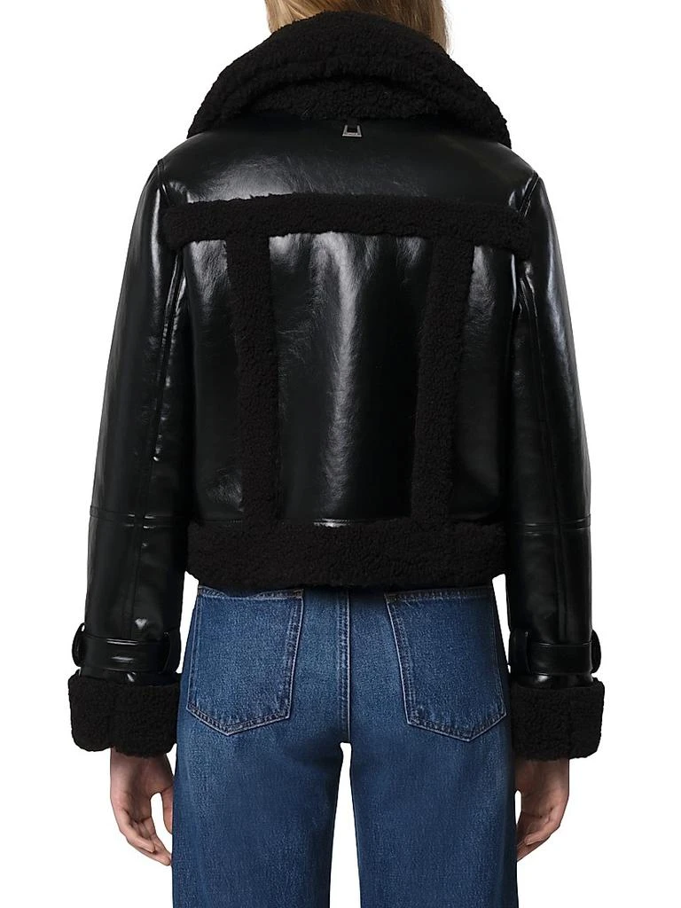 Apparis Jay Shiny Faux-Leather Jacket 4