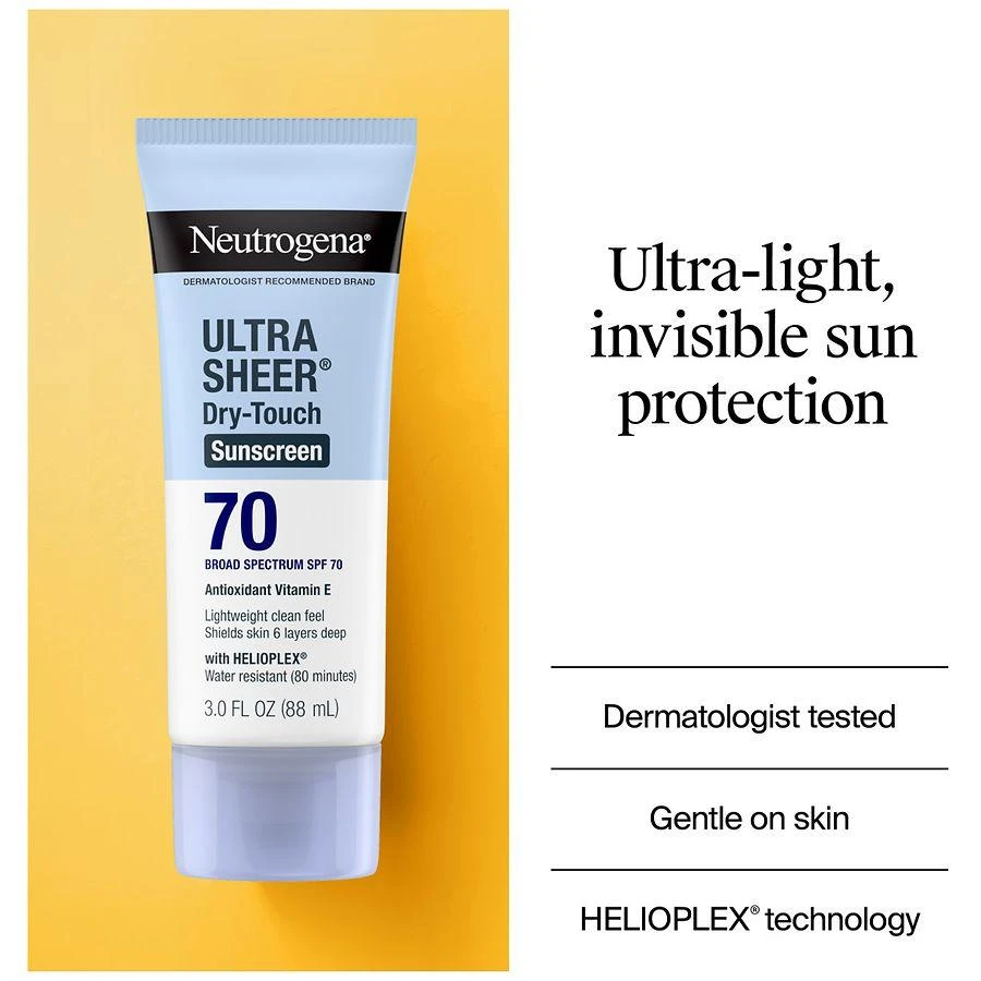 Neutrogena Ultra Sheer Dry-Touch SPF 70 Sunscreen Lotion 5