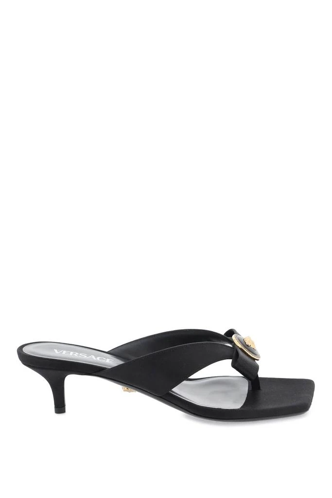 Versace gianni ribbon thong mules 1