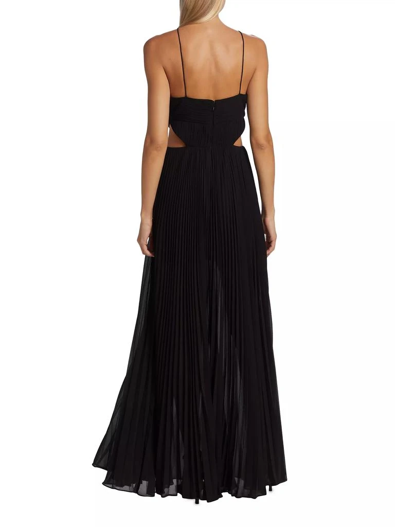 AMUR Janet Halterneck Cut Out Gown 5