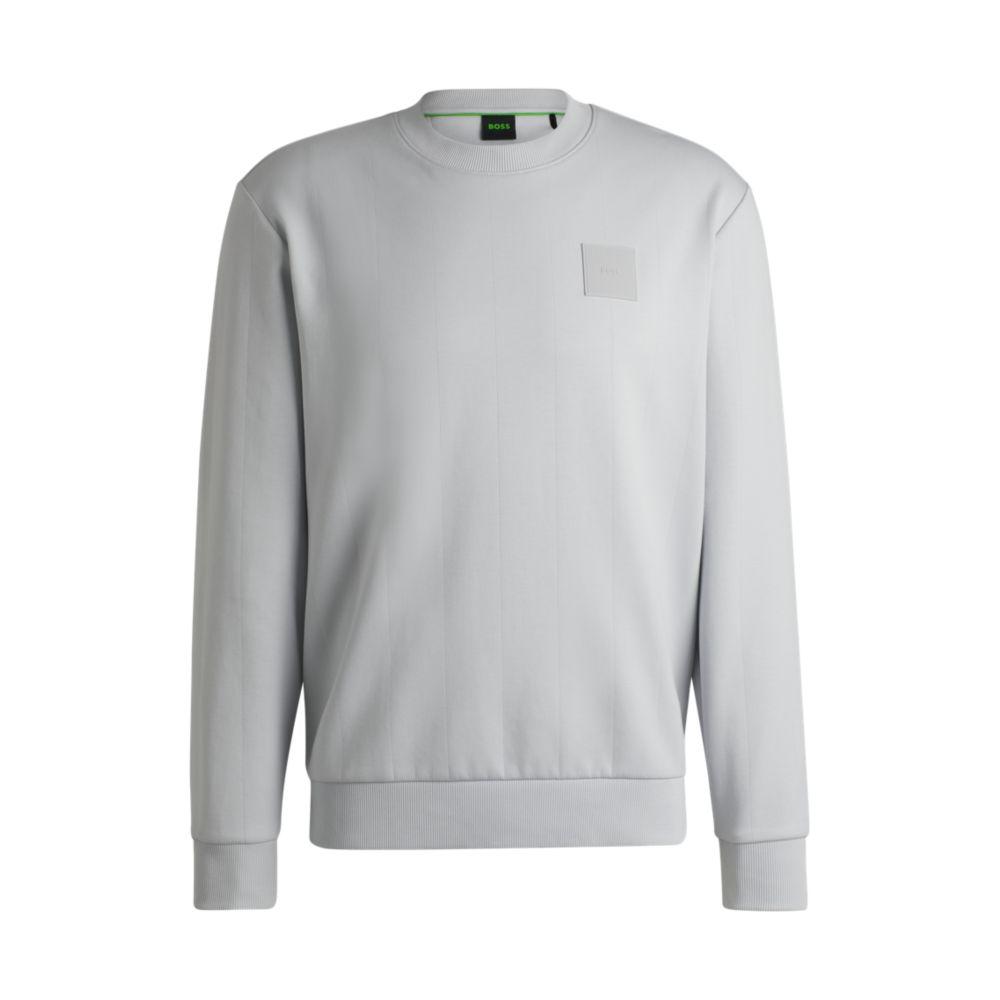 Hugo Boss Sweatshirt with drop-needle stitching