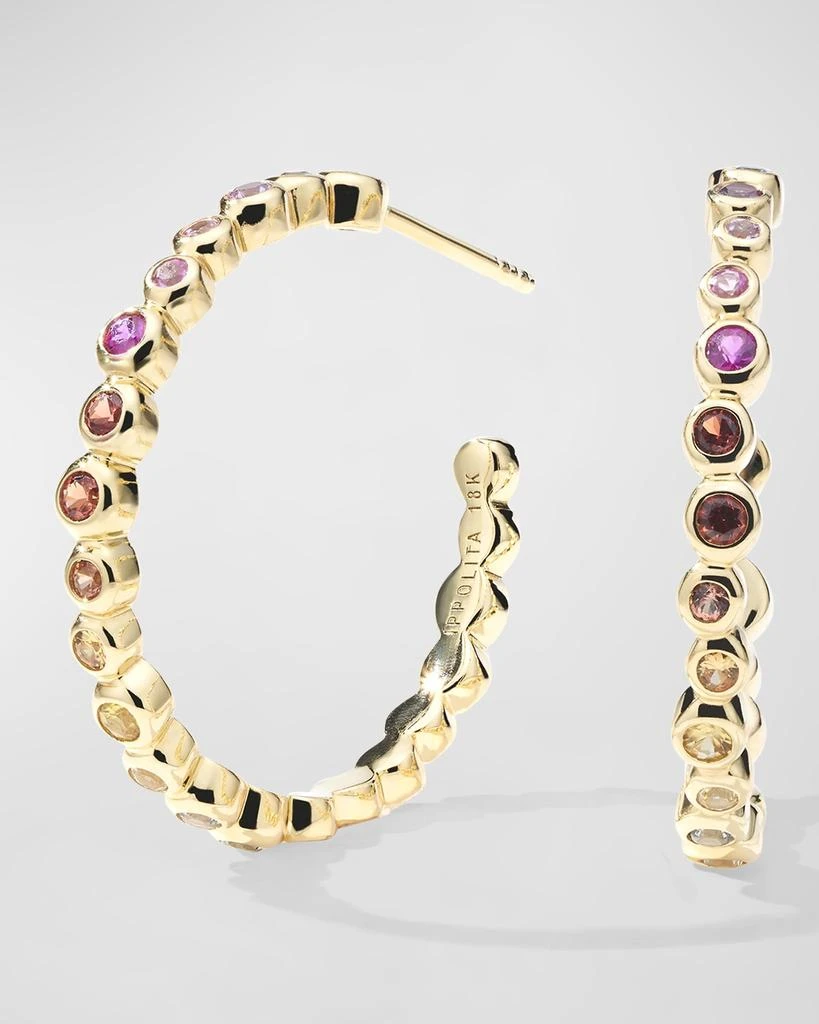 Ippolita 18K Starlet Hoop Earrings with Mixed Sapphires