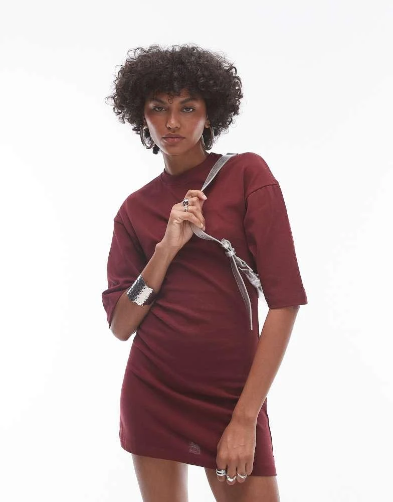 burgundy t shirt dress outfit Willow Tshirt Dress M / Pink main image 0
