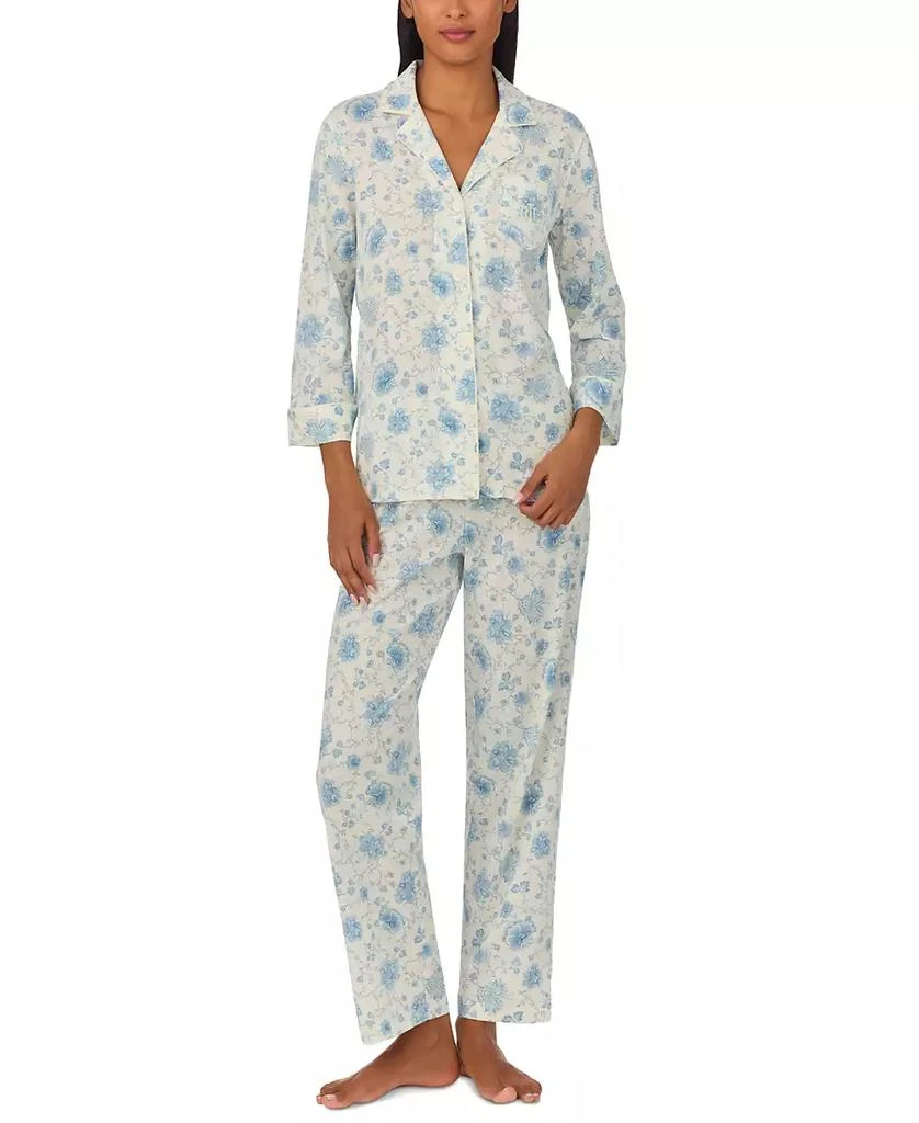 Ralph Lauren Women's 2-Pc. Floral 3/4-Sleeve Pajamas Set 1