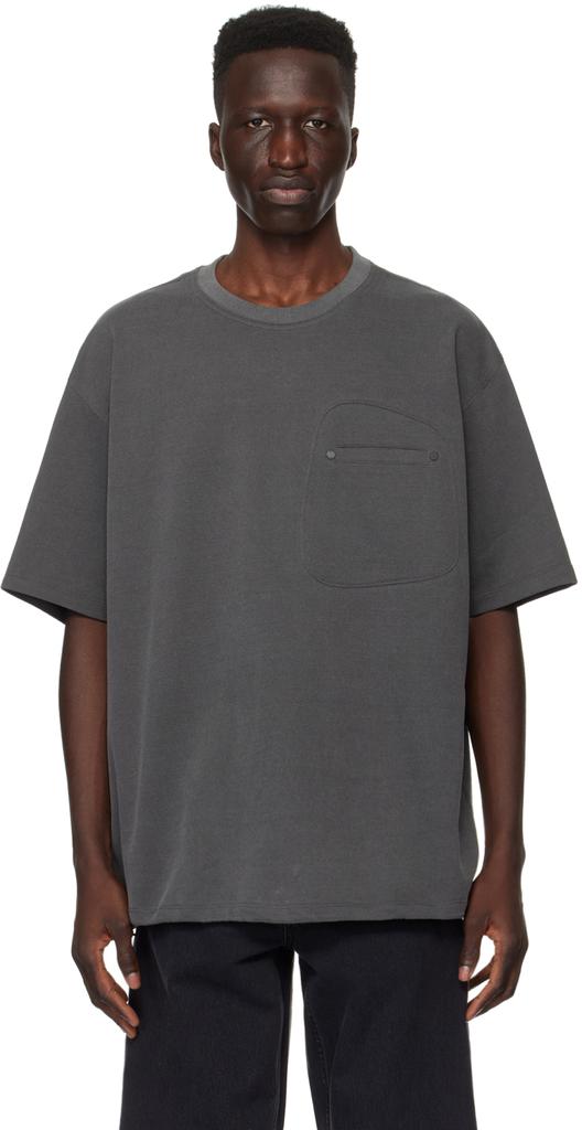 Solid Homme Gray Pocket T-Shirt