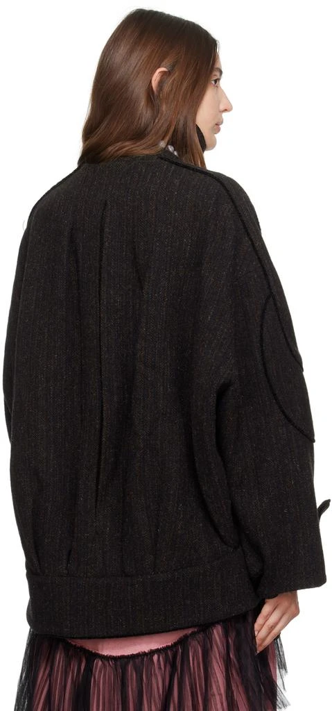 Kiko Kostadinov Brown Armoured Trim Coat 3