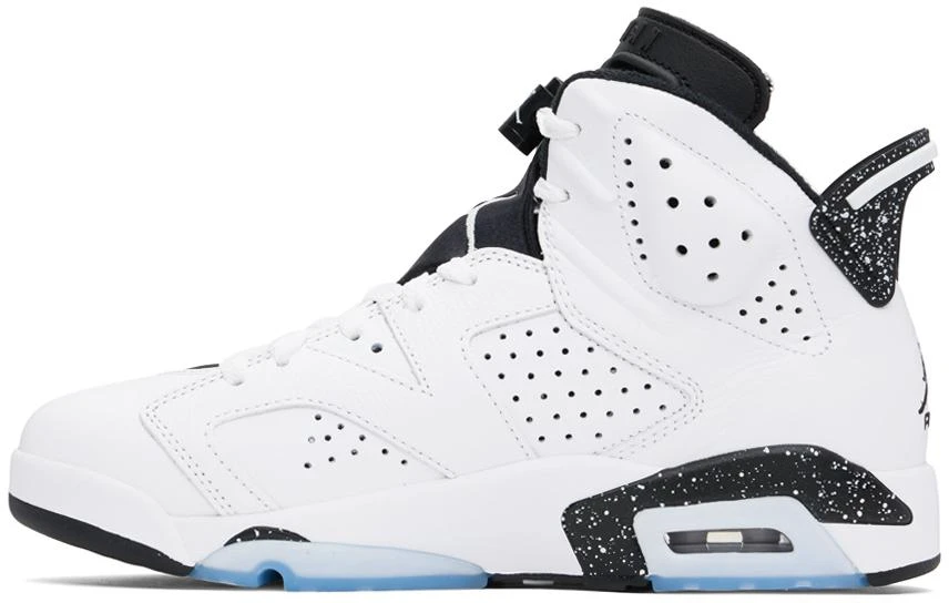 Jordan White & Black Air Jordan 6 Retro Sneakers 3