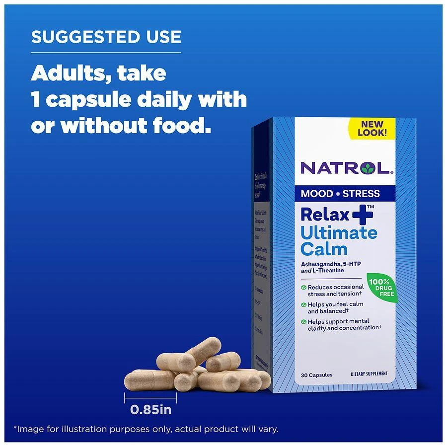 Natrol Relax+ Ultimate Calm, Stress Relief, Capsules 9