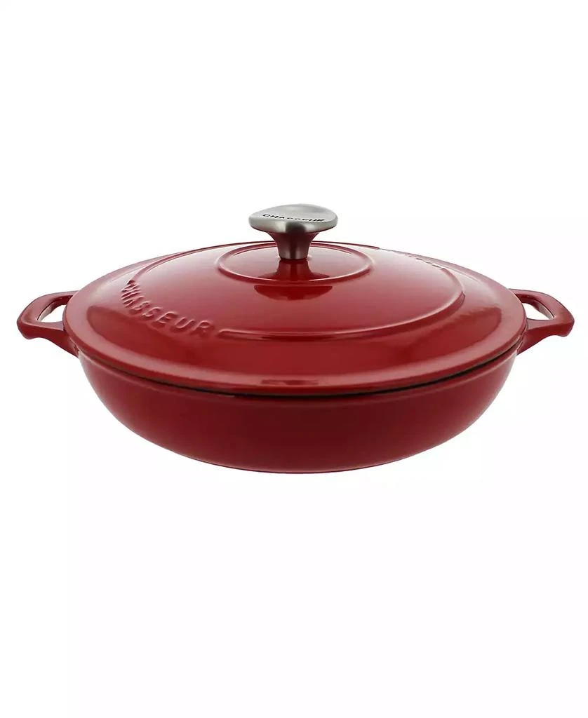 Chasseur French Enameled Cast Iron 1.8 Qt. Braiser with Lid 1