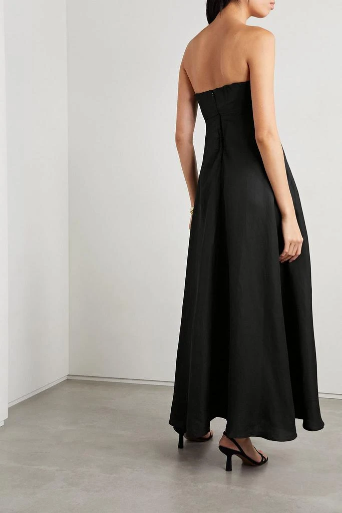 Bondi Born Montenegro strapless woven maxi dress 3