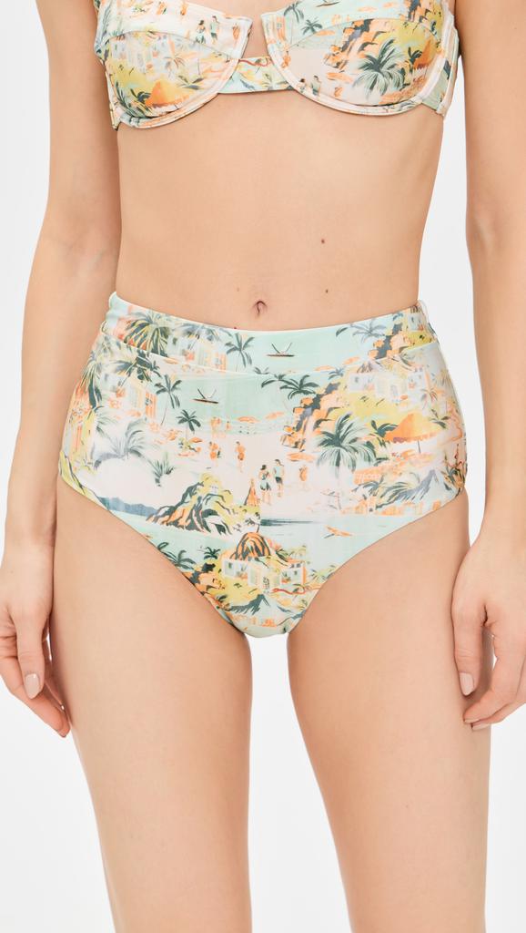 MINKPINK Vacanza High Bikini Pant Bottoms