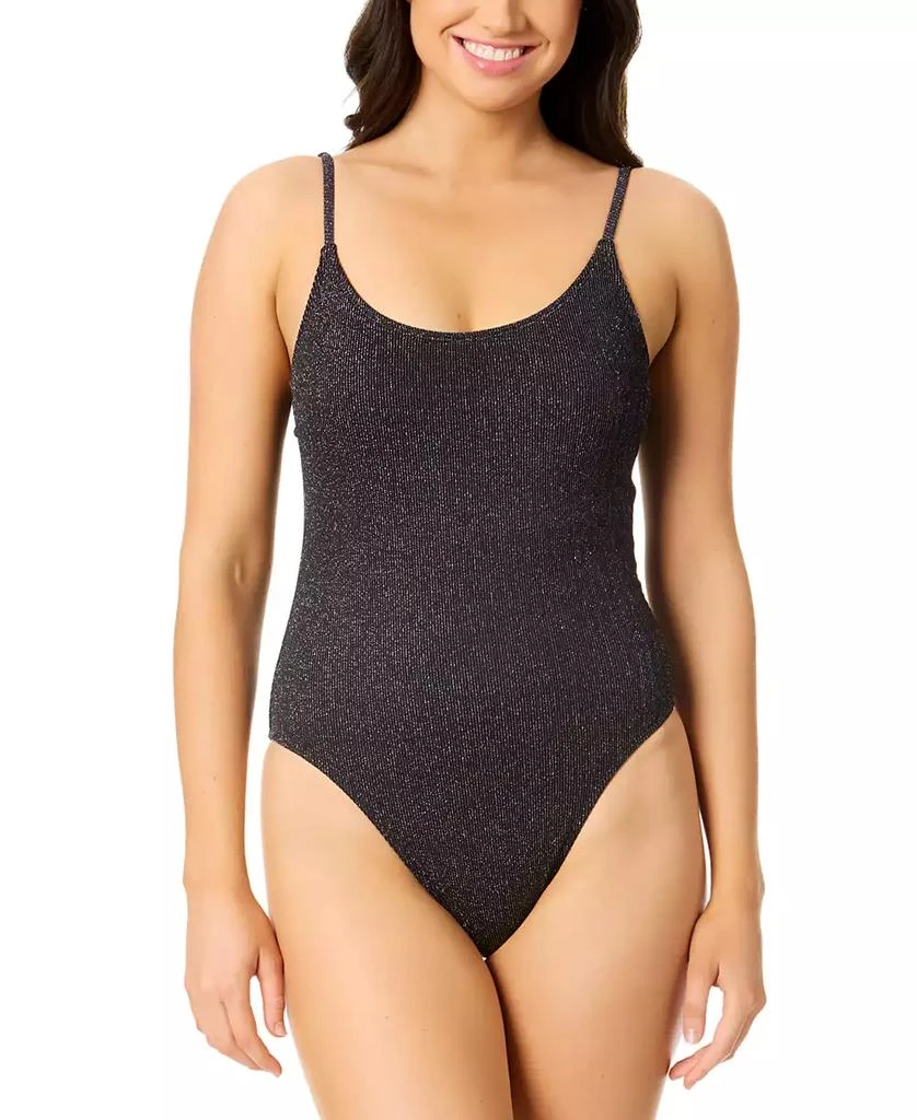 Salt + Cove Juniors' Metallic One-Piece Swimsuit, Exclusively at Macy's 1