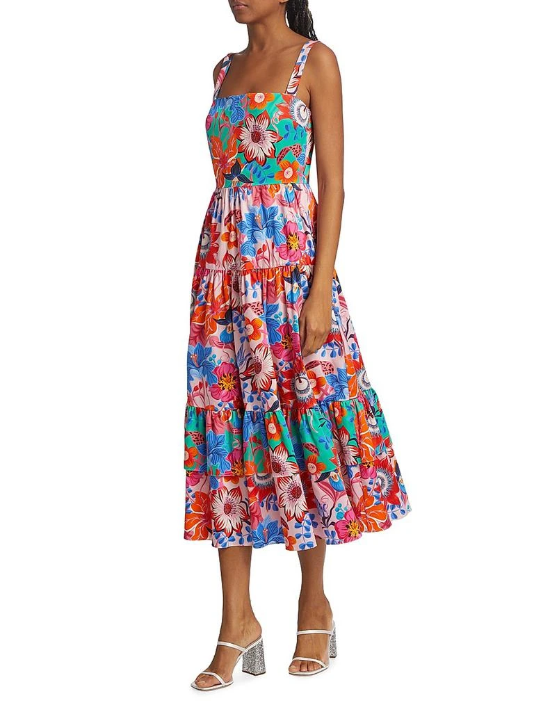 Borgo de Nor Daniela Floral Tiered Midi-Dress 2