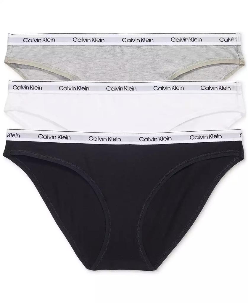 Calvin Klein Women's 3-Pk. Modern Logo Low-Rise Bikini Underwear QD5207