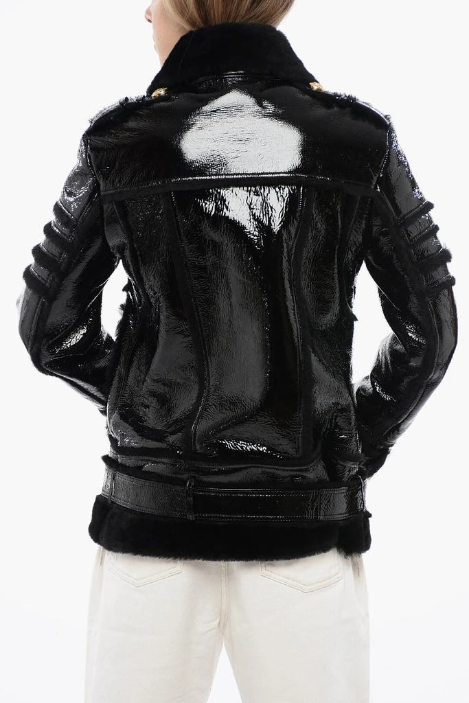 Balmain Balmain Shearling Biker Jacket 2