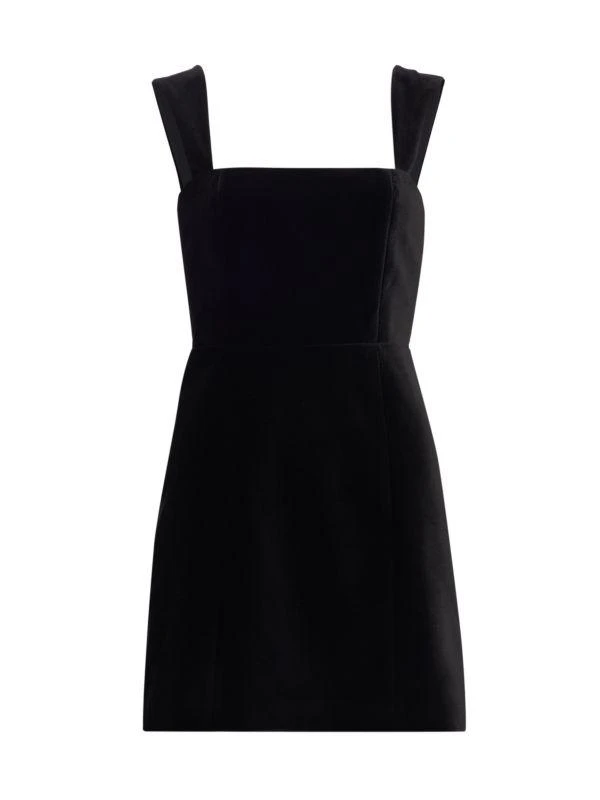 Alice + Olivia Taylum Velvet Sleeveless Mini Dress 6