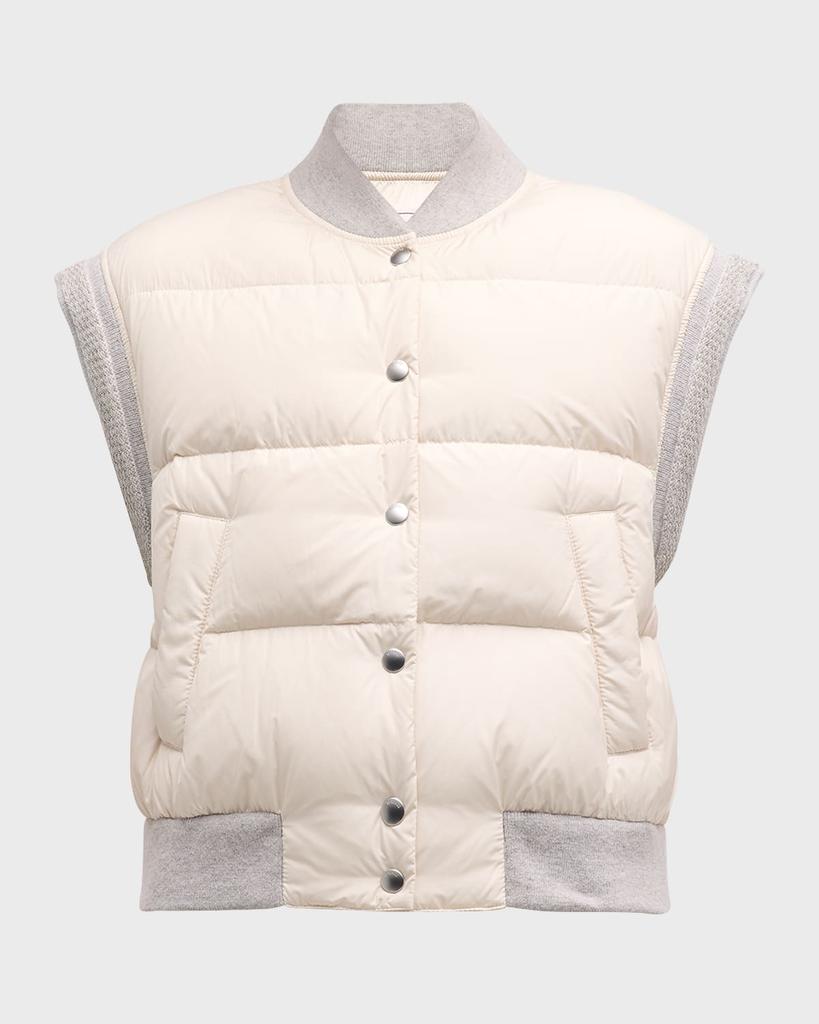 Peserico Chain-Trim Puffer Vest